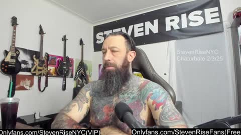 Snapshot of stevenrisenyc chatting on February 3, 2025, 1:08 pm StevenRiseNYC online show from February 3, 2025, 1:08 pm