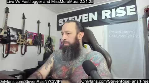 Snapshot of stevenrisenyc chatting on February 17, 2025, 10:25 pm StevenRiseNYC online show from February 17, 2025, 10:25 pm