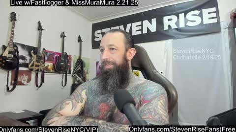 Snapshot of stevenrisenyc chatting on February 18, 2025, 11:08 pm StevenRiseNYC online show from February 18, 2025, 11:08 pm
