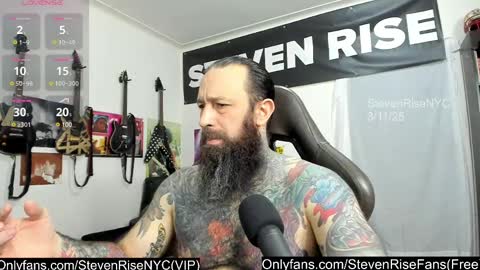 Snapshot of stevenrisenyc chatting on March 11, 2025, 10:42 pm StevenRiseNYC online show from March 11, 2025, 10:42 pm