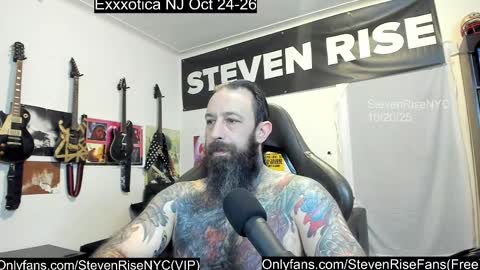 Snapshot of stevenrisenyc chatting on October 20, 2025, 11:54 am StevenRiseNYC online show from October 20, 2025, 11:54 am