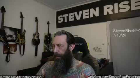 Snapshot of stevenrisenyc chatting on July 13, 2026, 10:18 am StevenRiseNYC online show from July 13, 2026, 10:18 am