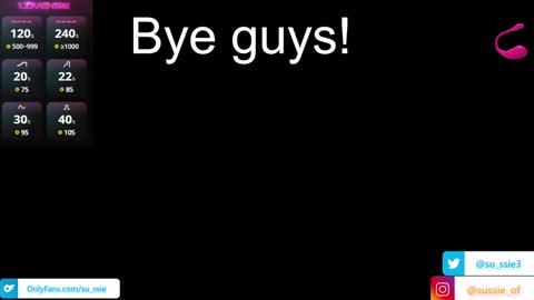 su_ssie online show from January 7, 2025, 3:03 am