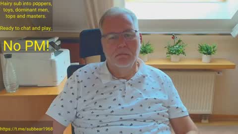 Snapshot of subbear1968 chatting on June 18, 2026, 6:24 am subbear1968 online show from June 18, 2026, 6:24 am