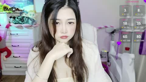 My name is LAN LAN and the cats name is keiko online show from December 13, 2024, 8:26 pm