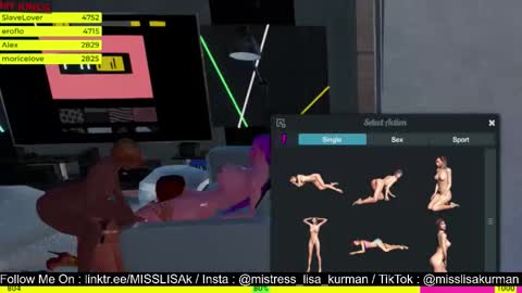  MISTRESS LISA  FIRST 3DXCHAT CAMGIRL   3dxchat anime gaming mistress domina online show from October 8, 2025, 6:27 pm