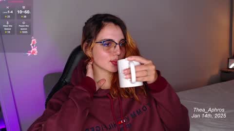 Snapshot of thea_aphros chatting on January 15, 2025, 1:02 am Diosa Afrodita online show from January 15, 2025, 1:02 am
