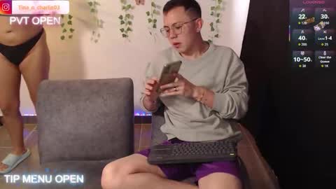 Snapshot of tina_n_charlie chatting on May 16, 2026, 2:27 pm Tina N Charlie online show from May 16, 2026, 2:27 pm