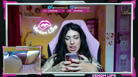 VenomLips online show from October 9, 2025, 1:42 pm