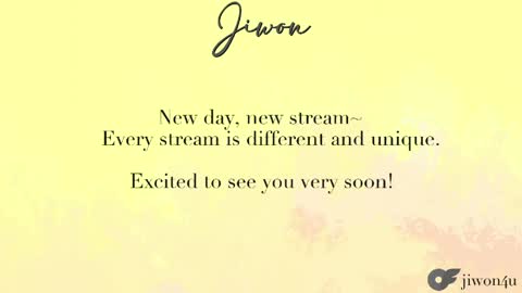 J i w o n   online show from June 6, 2026, 8:13 pm