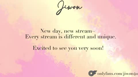J i w o n   online show from June 28, 2026, 8:15 pm