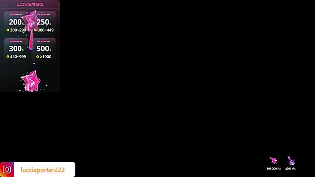 Snapshot of LucciaPorter chatting on December 18, 2024, 11:40 pm LucciaPorter online show from December 18, 2024, 11:40 pm