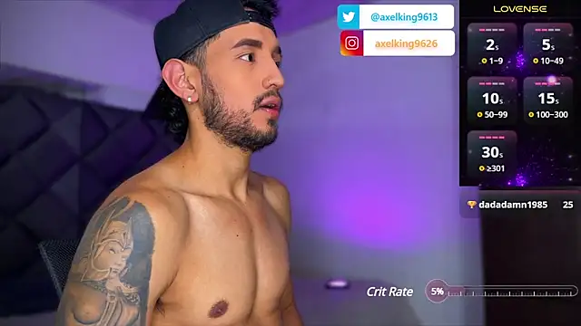 AxelKing1326 online show from March 9, 2025, 12:53 am