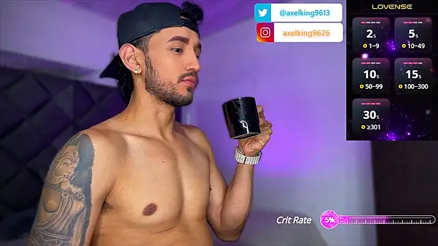 AxelKing1326 online show from March 12, 2025, 10:07 pm