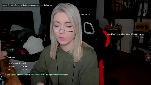 Lisaonthemoon online show from January 10, 2026, 2:41 pm