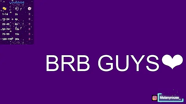 melanyrouse1 online show from January 31, 2025, 11:45 pm