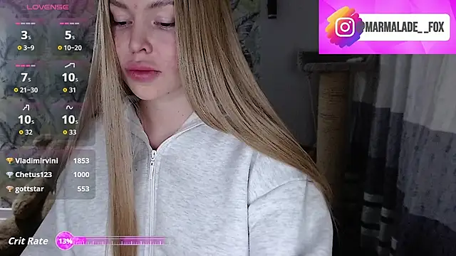 Marmalade Fox online show from March 11, 2026, 2:56 pm