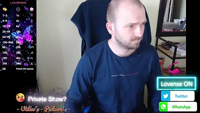 RealManHaveHairy online show from May 19, 2026, 5:08 pm