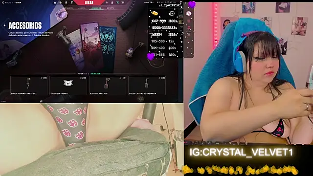 Snapshot of crystal7u7 chatting on September 17, 2025, 8:43 pm crystal7u7 online show from September 17, 2025, 8:43 pm