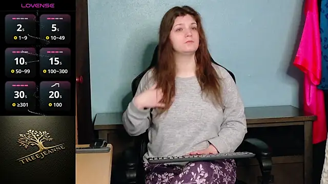 Snapshot of TreeJeanne chatting on March 4, 2026, 11:44 pm TreeJeanne online show from March 4, 2026, 11:44 pm