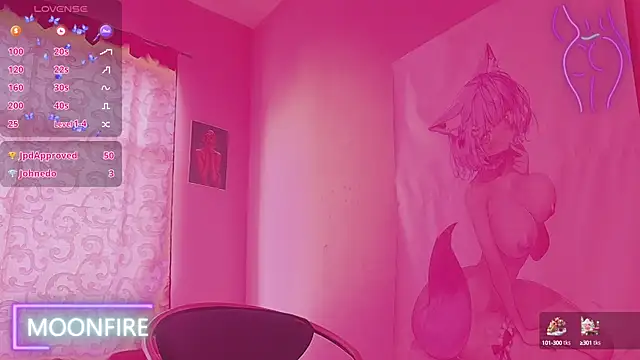 moonfiredancer online show from February 28, 2025, 2:42 pm