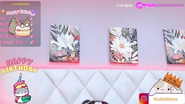 Violettbloss online show from October 18, 2025, 3:20 am