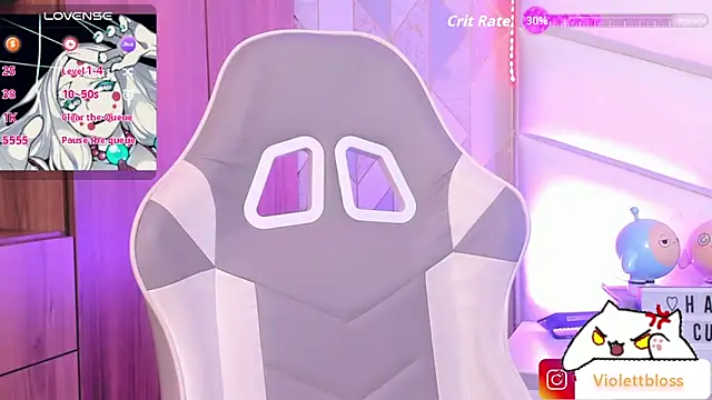 Snapshot of Violettbloss chatting on February 6, 2026, 3:22 am Violettbloss online show from February 6, 2026, 3:22 am
