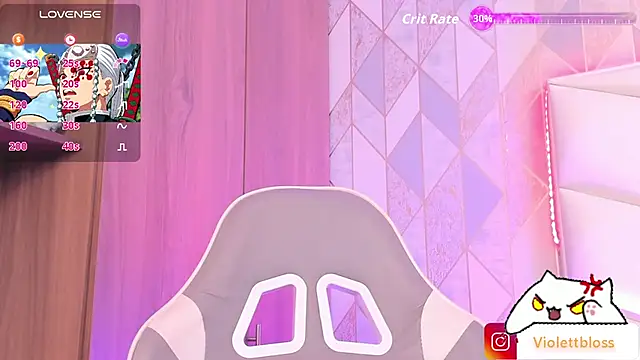 Snapshot of Violettbloss chatting on February 7, 2026, 3:43 am Violettbloss online show from February 7, 2026, 3:43 am