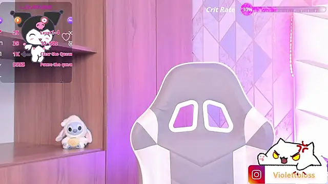Snapshot of Violettbloss chatting on February 20, 2026, 3:25 am Violettbloss online show from February 20, 2026, 3:25 am