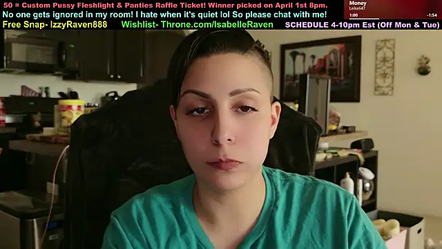 Snapshot of IsabelleRaven chatting on March 19, 2026, 9:41 pm IsabelleRaven online show from March 19, 2026, 9:41 pm