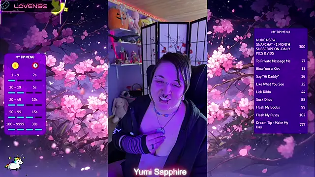 yumi sapphire online show from April 21, 2026, 8:44 pm