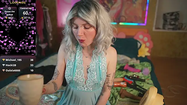 Dia Angel online show from February 15, 2026, 6:54 am