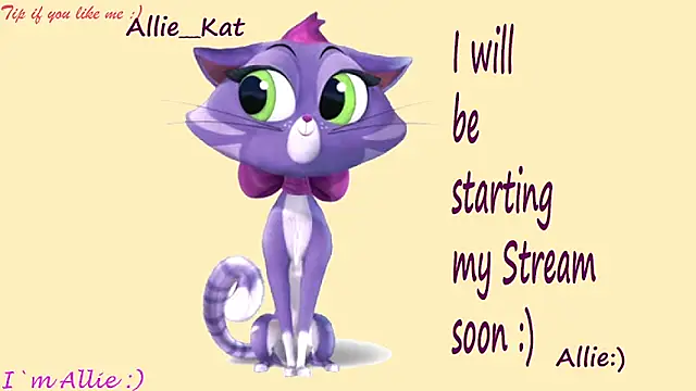 Allie Kat online show from June 14, 2026, 1:13 pm