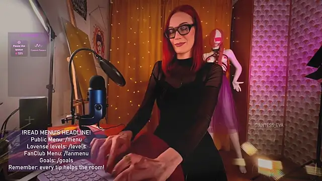 Snapshot of Giantess_Eva chatting on May 29, 2026, 8:51 pm Giantess Eva online show from May 29, 2026, 8:51 pm