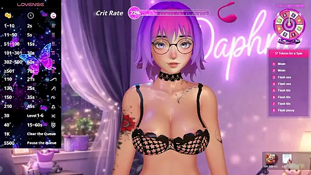 Muse Daphne online show from January 8, 2026, 8:11 pm