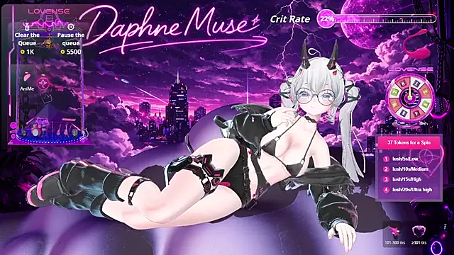 Muse Daphne online show from March 14, 2026, 8:03 pm