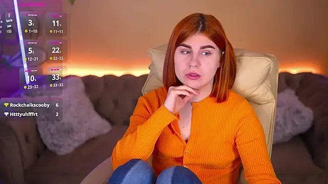 GingerPinky online show from April 13, 2026, 1:44 am