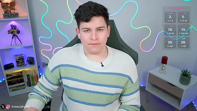 Snapshot of EvanCorvinx chatting on February 22, 2026, 3:10 pm EvanCorvinx online show from February 22, 2026, 3:10 pm