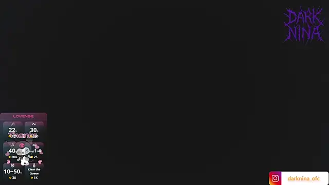 dark nina   online show from March 27, 2026, 2:50 am
