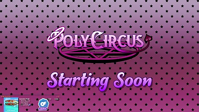 Snapshot of PolyCircus chatting on June 25, 2026, 4:56 am PolyCircus online show from June 25, 2026, 4:56 am