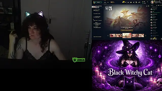 Snapshot of Black_Kitty_Witch chatting on July 24, 2026, 9:13 pm Black Kitty Witch online show from July 24, 2026, 9:13 pm