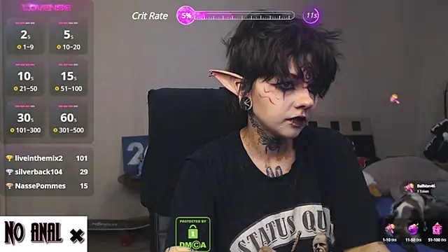 Dark  Elf online show from March 18, 2025, 1:10 am