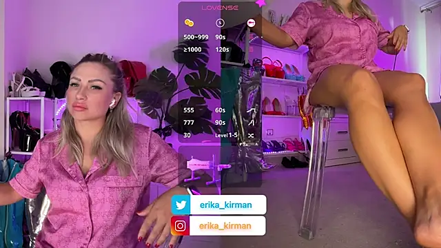 Erika Kirman online show from September 11, 2025, 3:56 pm