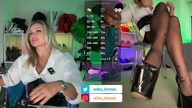 Erika Kirman online show from September 26, 2025, 1:15 pm