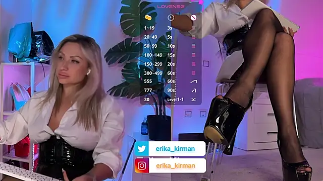 Snapshot of Erika_Kirman chatting on June 18, 2026, 12:53 pm Erika Kirman online show from June 18, 2026, 12:53 pm