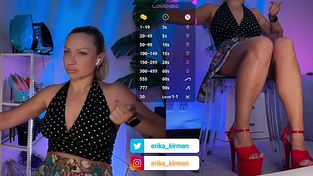Snapshot of Erika_Kirman chatting on June 26, 2026, 11:03 am Erika Kirman online show from June 26, 2026, 11:03 am