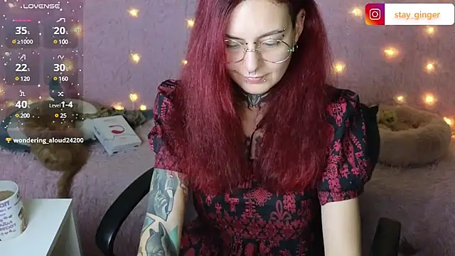 Ginger Stay online show from January 9, 2025, 8:11 pm