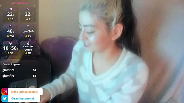 Sammysammy  online show from June 18, 2026, 9:14 am