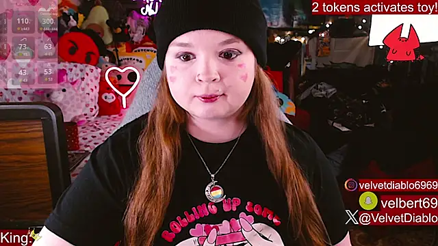 VelvetDiablo online show from February 12, 2026, 1:11 am