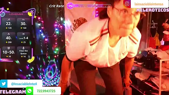 Snapshot of LaInsaciableIntensa chatting on June 20, 2026, 1:41 am LaInsaciableIntensa online show from June 20, 2026, 1:41 am